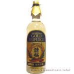 「請福　樽酒ゴールド３０度２升半」請福酒造　ゴールド色の益々繁盛ボトル